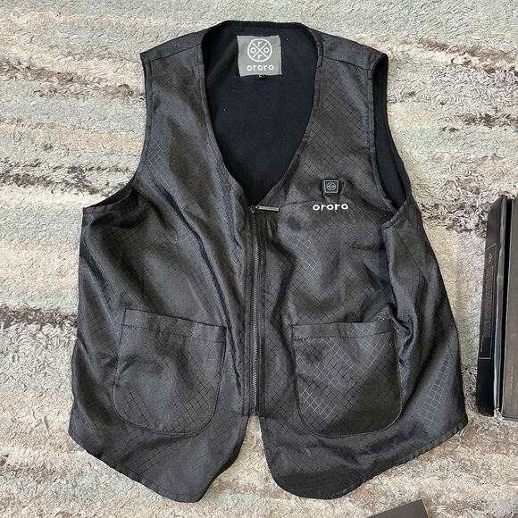 Ororo Heated Vest Womens Size Large Black Full Zip Sleeveless With Battery - Picture 2 of 8